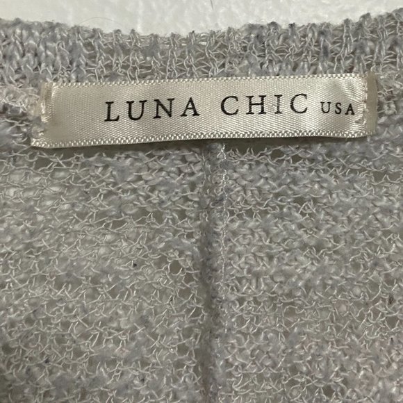 Luna Chic Leopard Print Sweater Size S - Picture 3 of 3